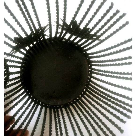 Pillar Candle Holder Wrought Iron Metal Floral Bronze Set of 3 Tier Size Holders - Picture 8 of 16